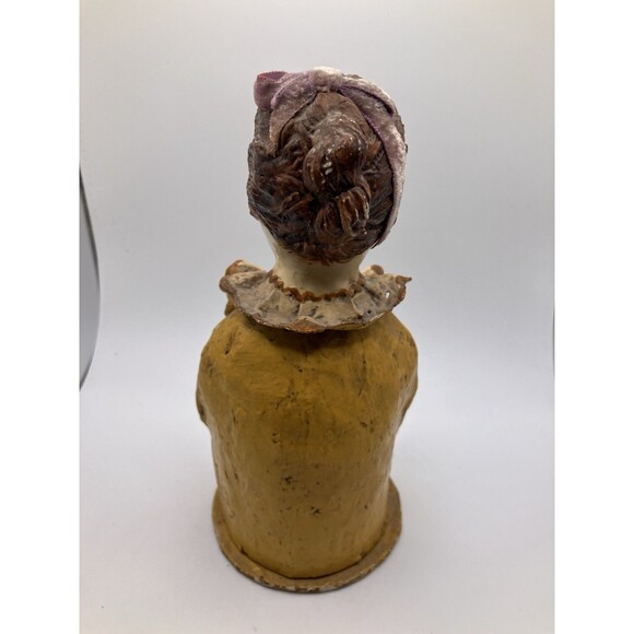 Mid Century Pin Cushion Antique Head Folk Art Paper Mache Sergios Mexico - READ - Picture 2 of 7